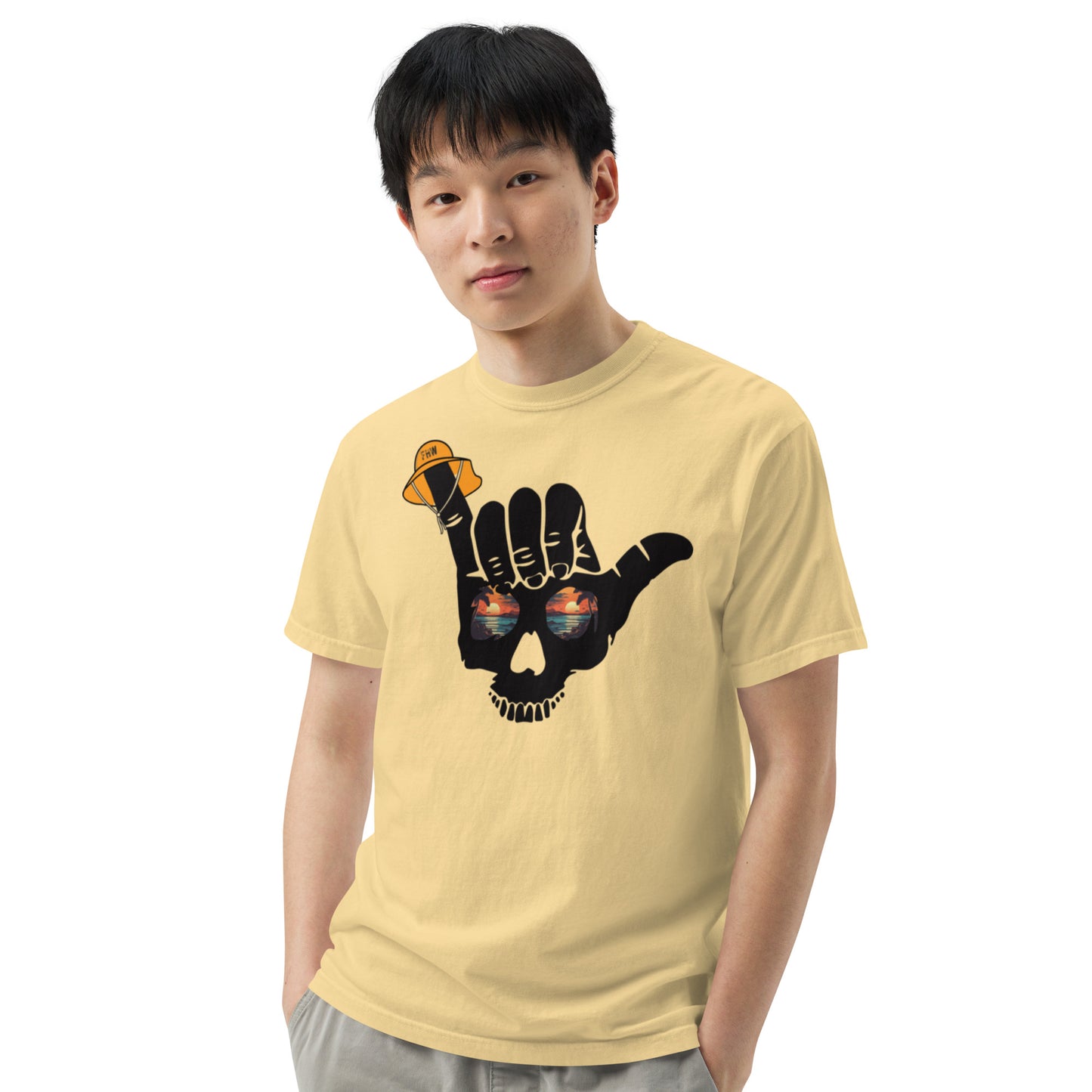 Unisex garment-dyed heavyweight t-shirt