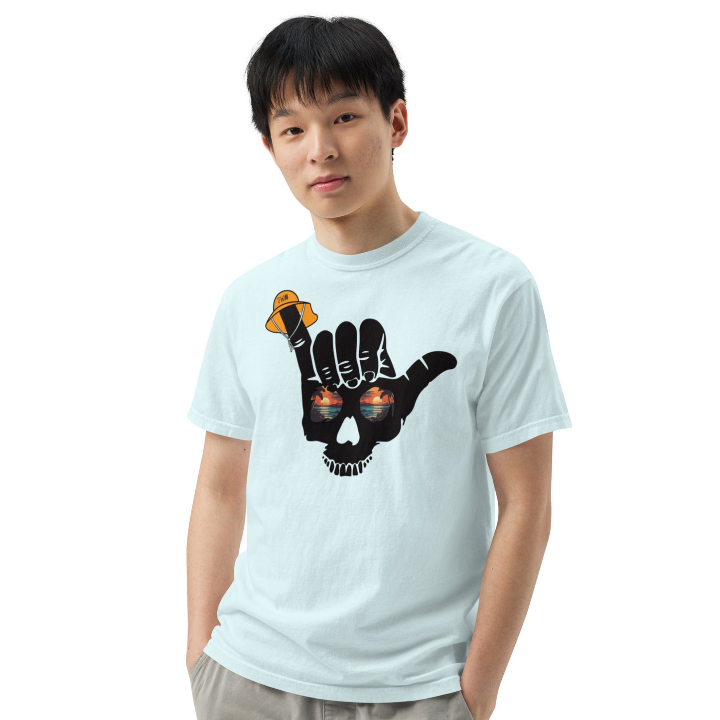 Unisex garment-dyed heavyweight t-shirt