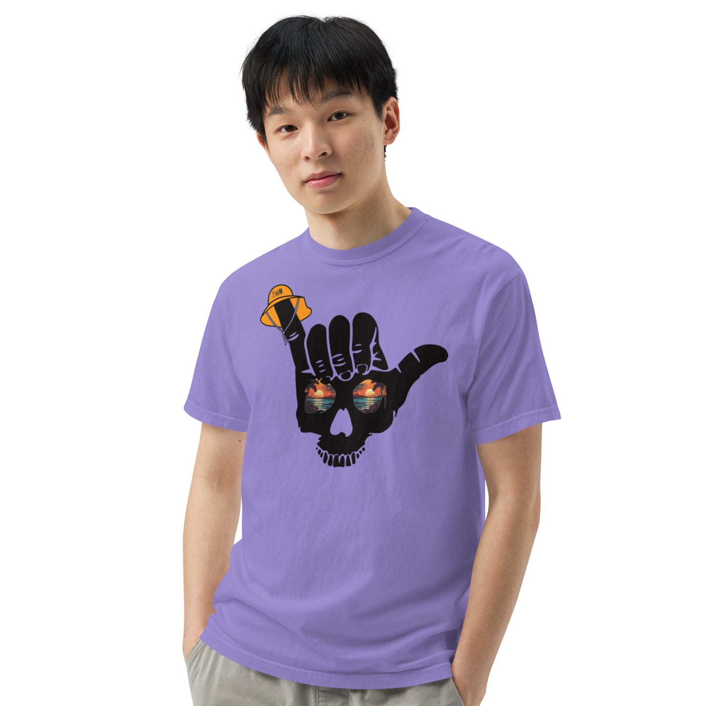Unisex garment-dyed heavyweight t-shirt
